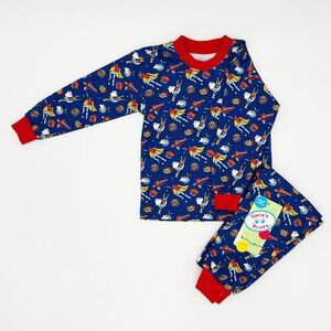 NWT Sara’s Prints Boys Superhero Pajama Set • Loose Fit • Size 2T (Tag size 2)